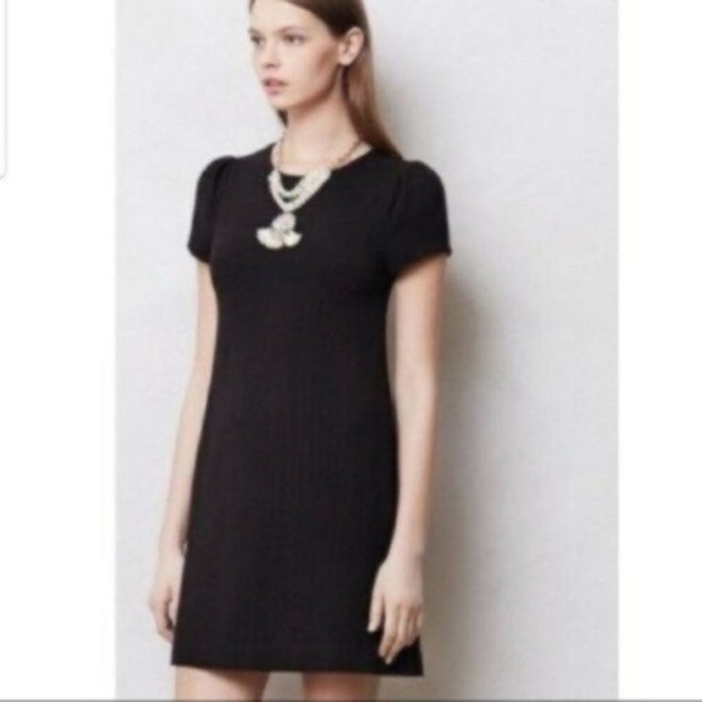 Anthropologie Maeve Black Shift Dress